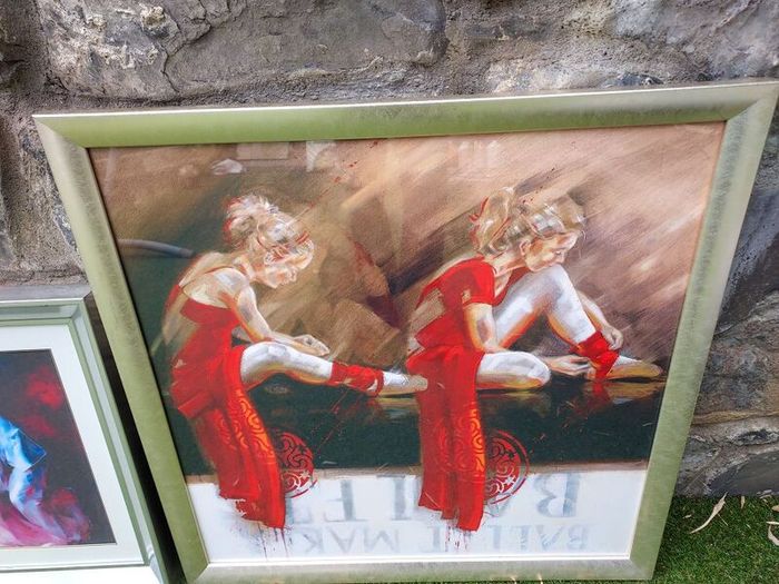 3 print/paintings