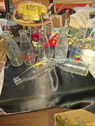 7 Antique Milk Bottles Kilkenny, Arboy and Dublin Price is for 1 only Postage or Collection,