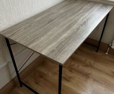 Office desk 60x120 oak colour/black