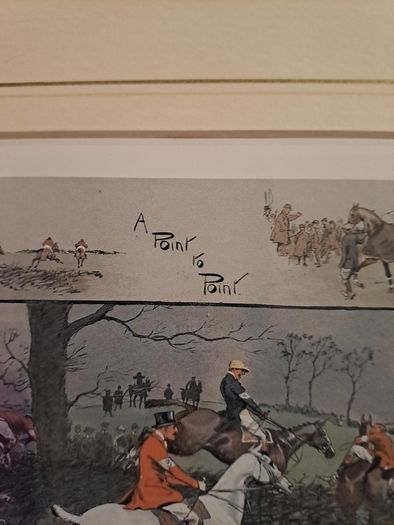2 X Framed Snaffles Equestrian Prints