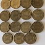 Brass 3 pence x 15 Image 2