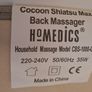 HoMedics ShiatsuMax Cocoon - Electric Heated Shiatsu Back Massager Image 4