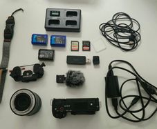 Camera Sony ZV E10, sigma 18-50 with accesories