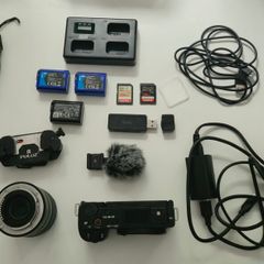 Camera Sony ZV E10, sigma 18-50 with accesories