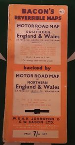 vintage map on cloth uk