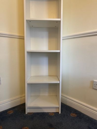 White IKEA bookcase