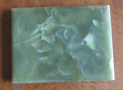 Unique Rare Brazilian Dark Green Onyx Plinth / Base