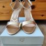 mid- heel ankle strap golden sandals Image 2