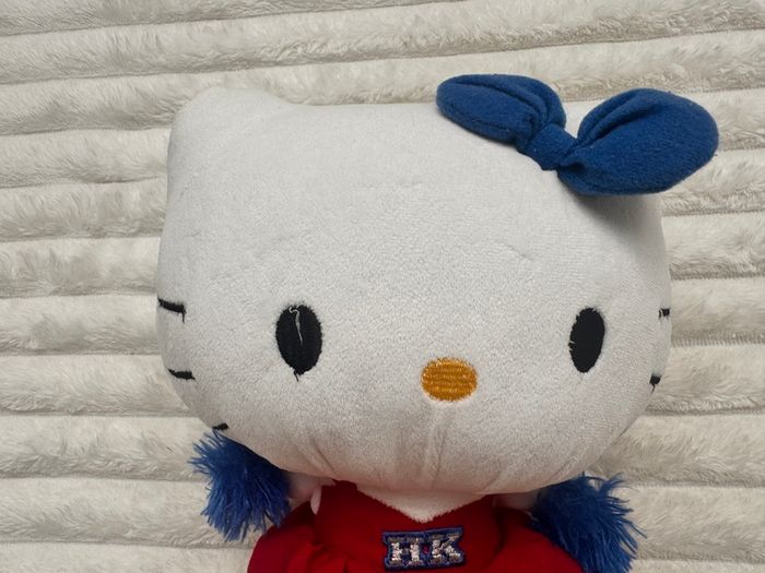Hello Kitty Cheerleader Plush Soft Sanrio Sega Prize Europe approx. 23 cm. Used Please see photos