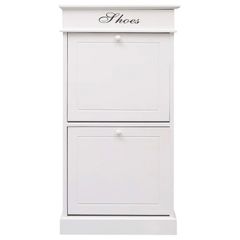 Shoe Cabinet White 50x28x98 cm Paulownia Wood