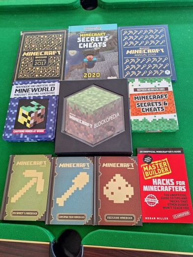 Discontinued Minecraft book collection with Blockopedia (2014 edition)