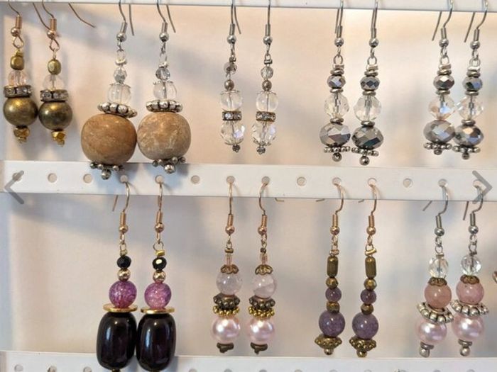 NEW Handmade earrings with Vintage/Antique beads
