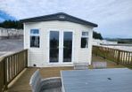 Static caravan on site