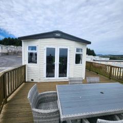 Static caravan on site