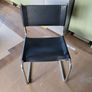 tubular steel chair in chrome and leather mid century genuine classic Image 5