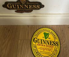 Guinness cast iron signs