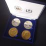 Queen Elizabeth II Gold and Silver Jubilee 4-Medallion Limited Edition Set, (2002) Image 9