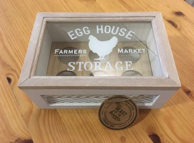 Wooden Egg Box NEW