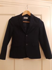 Boys Navy Blazer - H & M -  8 - 9 years