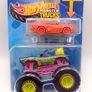 Hot Wheels 2024 Monster Trucks Rodger Dodger Combo with Crushed Car 1:64 New Image 2
