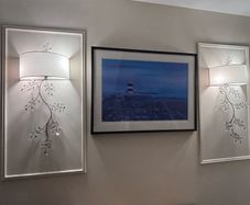 Set of 3 Crystal Branch Wall Lights