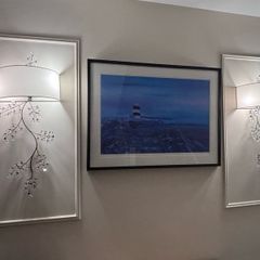 Set of 3 Crystal Branch Wall Lights