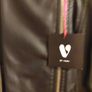 Brand New. Black Ladies Leather Jacket with zip & stud detail Image 6