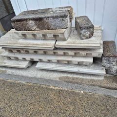 Afew blockd and wall capping for foundation