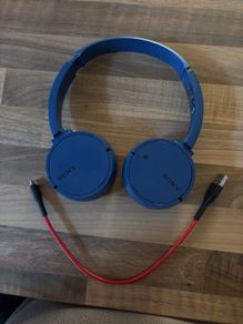 Blue Sony Headphones