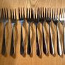 12 Pastry Forks Image 2