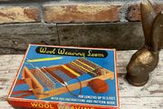 vintage wool weaving loom