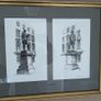 Collection of 6 Framed Trinity College Dublin Pen and Ink Prints Image 7