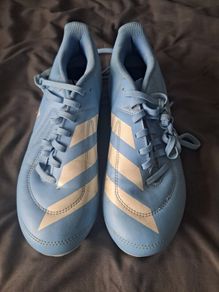 blue Adidas football / rugby boots uk6