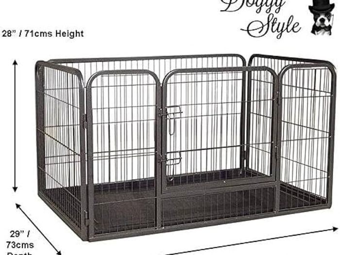 SALE Heavy Duty Whelping Pen With Abs Tray Puppy Play Pen Puppies Cage Crate Cartes Cages Dog Training Playpen for Dogs and puppies (Medium)