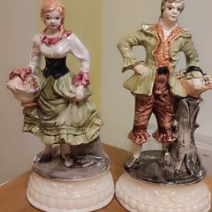 2 antique figurines made in Italy