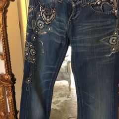 Replay embroidered jeans. Made in Italy. As new