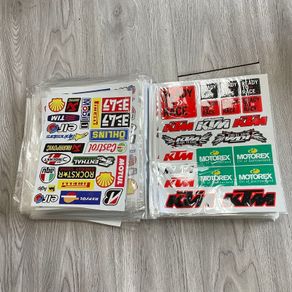 Universal Motorcycle Decal Sticker Sheet