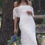 Wedding dress - Bohemian style, off shoulder, lace Image 2