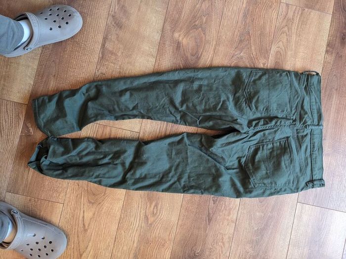 M&S Men's Slim Fit Stretch Cotton Chinos - Deep Forest Green (W30 / L29)