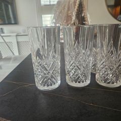 Brand New Crystal Style Hi Ball  Glasses