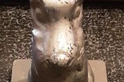 vintage scottie dog, possibly pewter