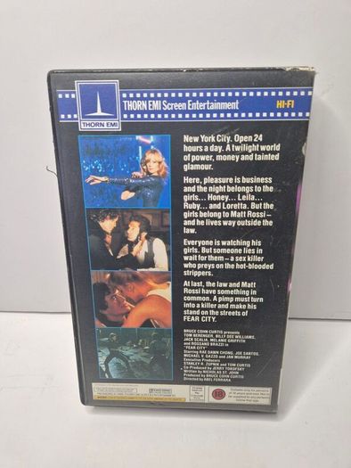 Fear City (1984) VHS - Original Thorn EMI Big Box - Fully Play-Tested & Mold-Free