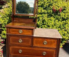 Antique Mahogany Vanity Chest