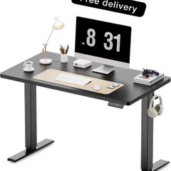 100 x 60 cm Standing Desk, Electric Height Adjustable Desk