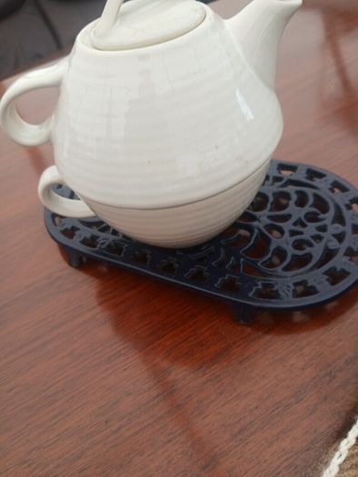 Copenhagen Broste Design Teapot with Large Cup.