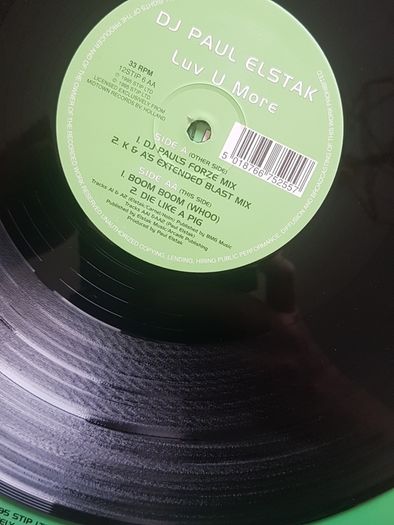 DJ Paul Elstak 12" - Luv U More