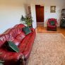 Classic Oxblood / Burgundy Leather 3-Piece Suite (Sofa & 2 Armchairs) Image 3