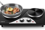 Electric Hobs 2500W Electric Hot Plates for Cooking Portable Hob with 2 Cast Iron Rings/with Dual Temperature Control
