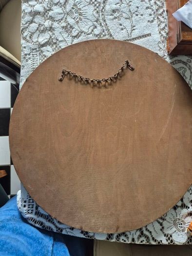 Vintage Art Deco circular etched design 1930s Mirror