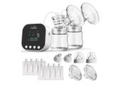 Double Electric Breast Pump with 8 Breast Pouches